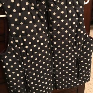 Loft Polka Dot Puffer Vest